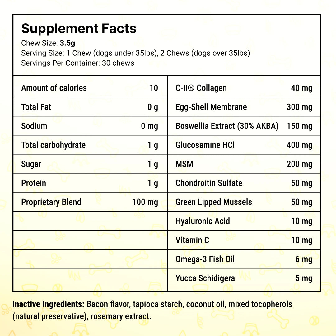 2 x HIP & JOINT SUPPORT FOR DOGS